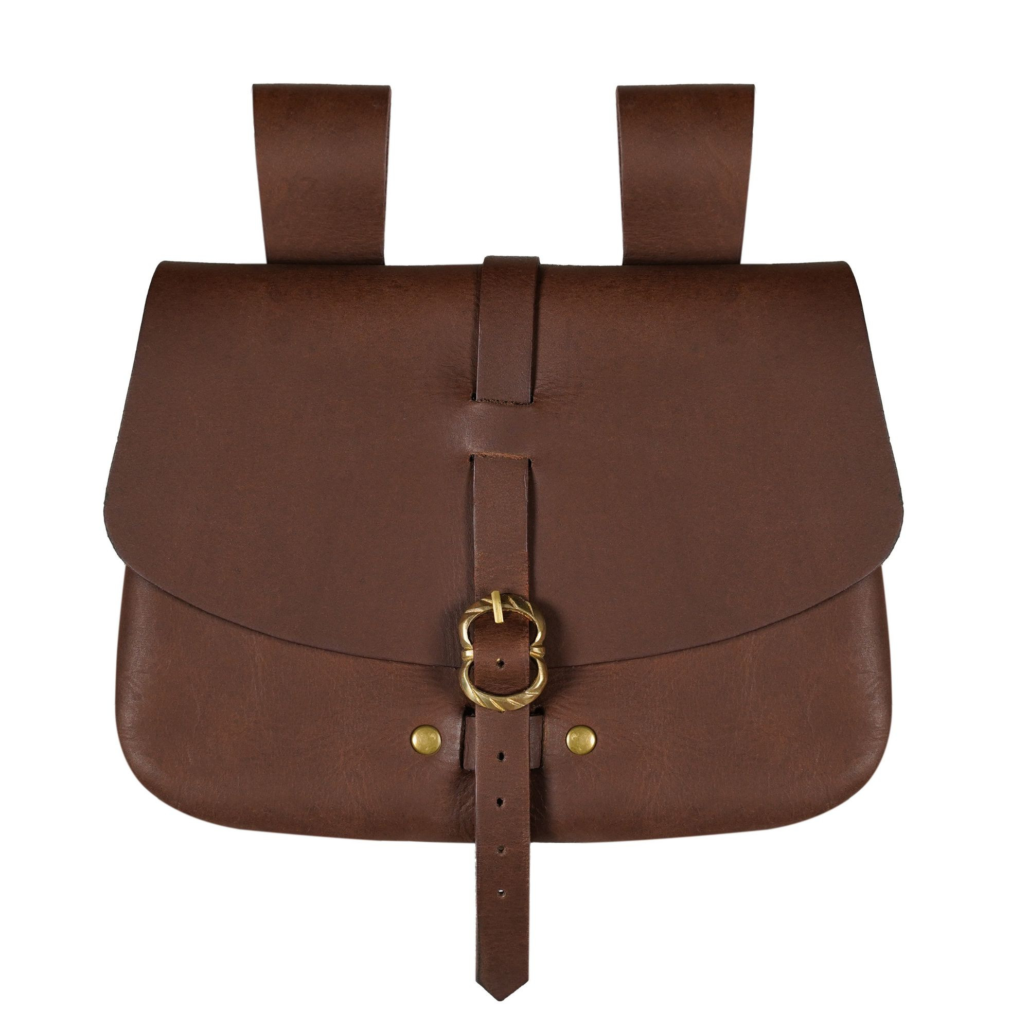 Borsa medievale Mythrojan marrone (15,7x17,7 cm.)