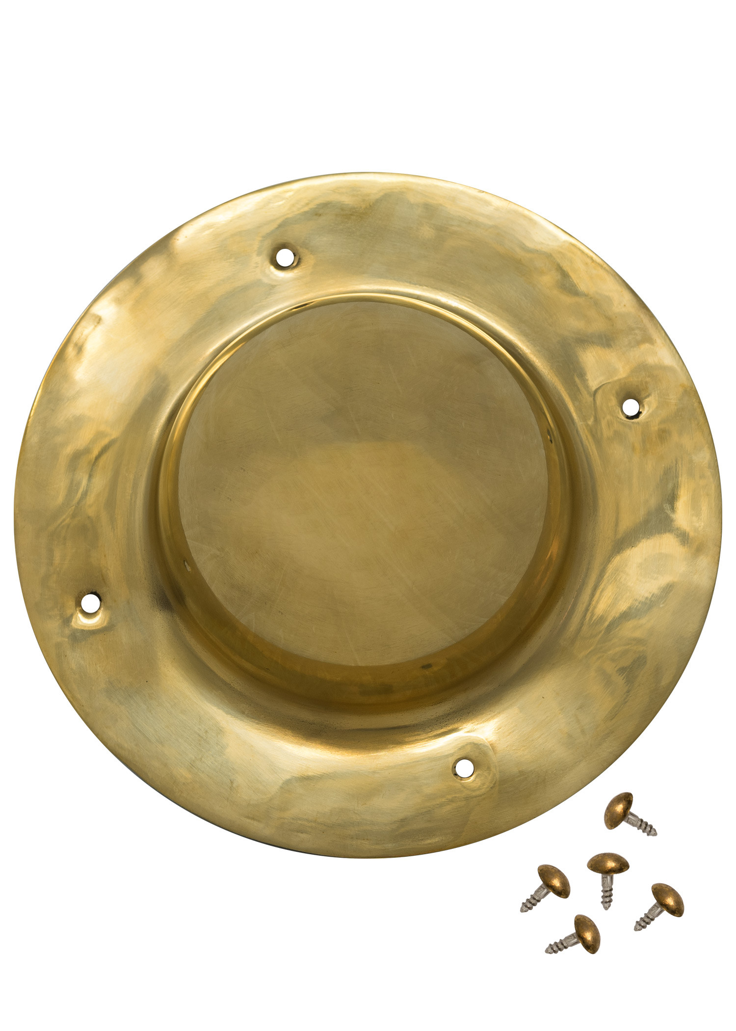 Umbo scudo romano tondo in ottone (20 cm.)