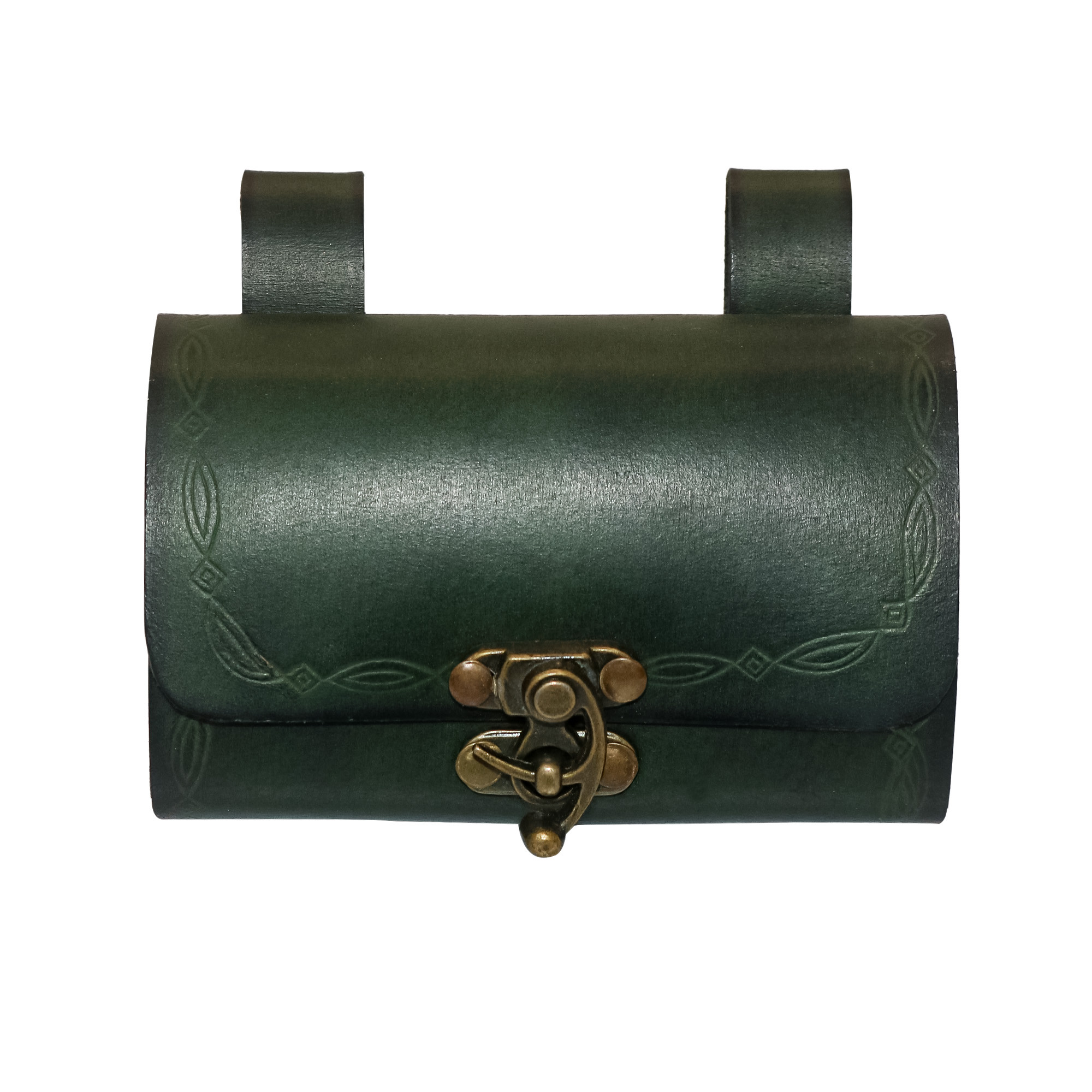Borsa del druido con 4 contenitori per pozioni magiche - verde