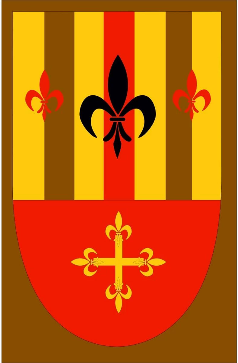 Stendardo medievale con croce medievale