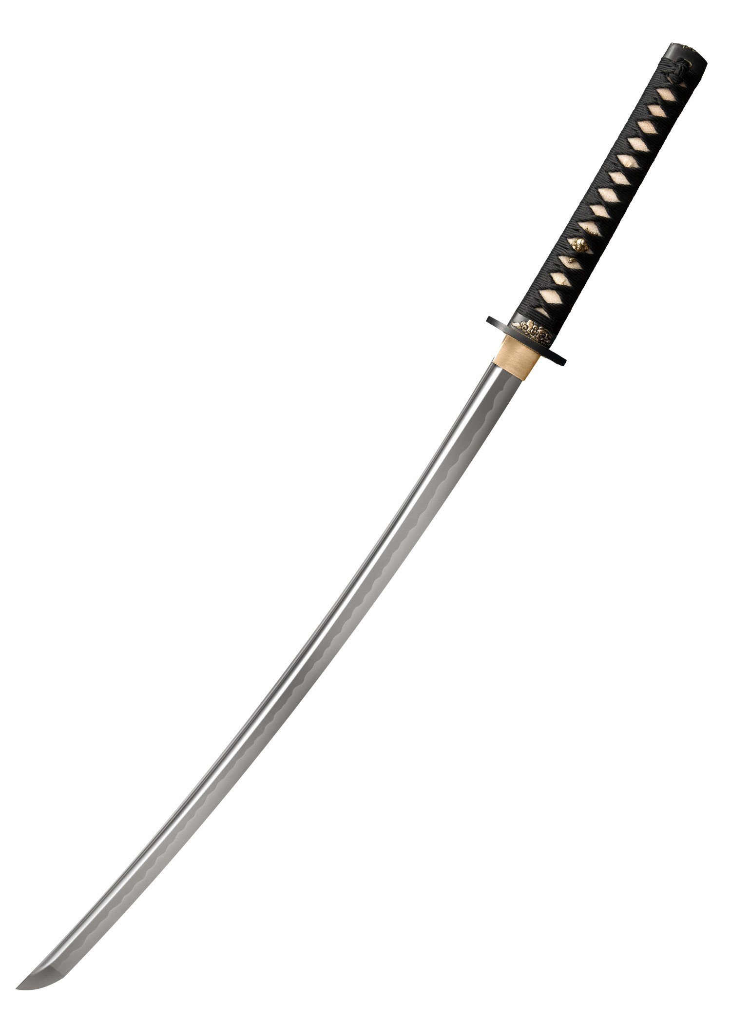 Katana Leone Dorato in Acciaio Damasco (104,8 cm.)