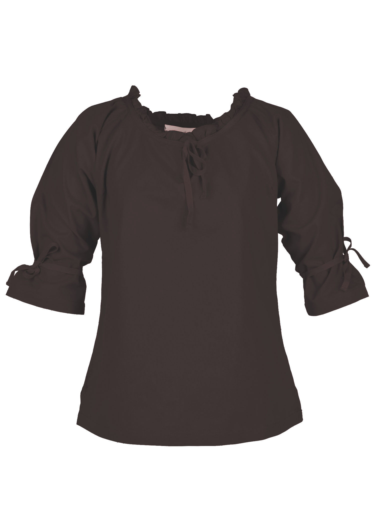 Camicetta medievale donna Birga, marrone