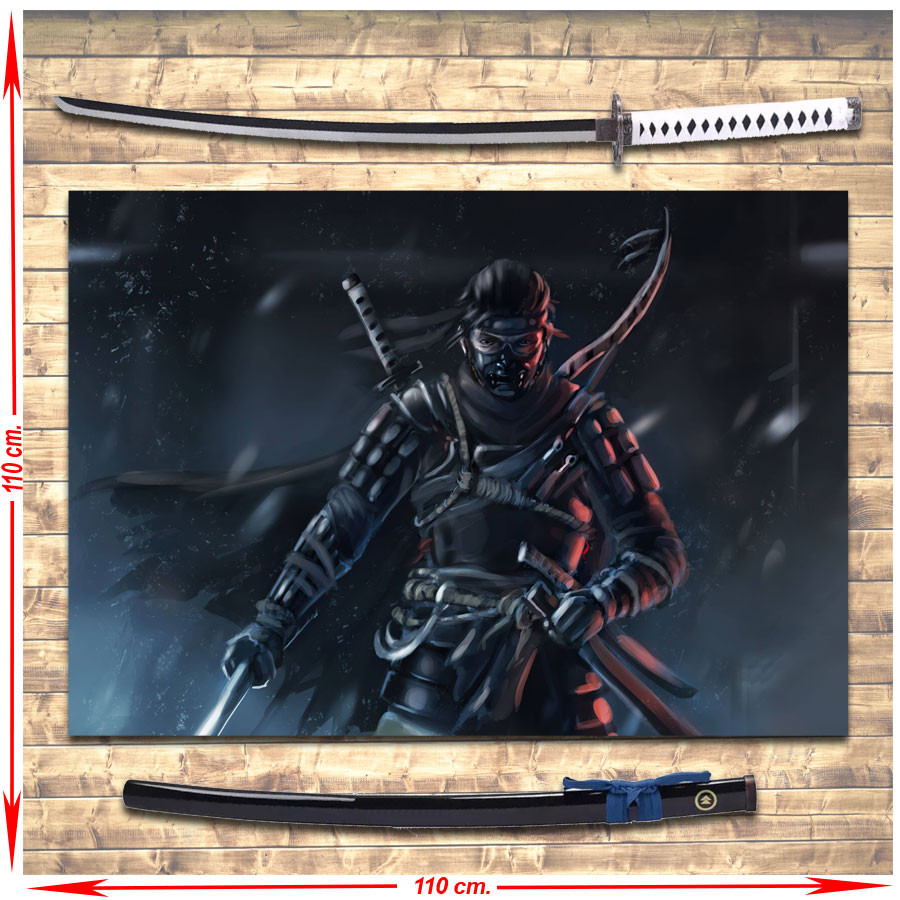Pacchetto banner + Katana Jin Sakai di Ghost Of Tsushima