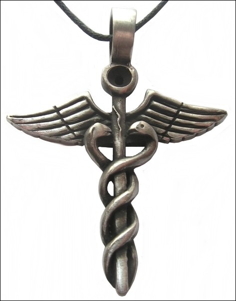 Ciondolo caduceo egiziano
