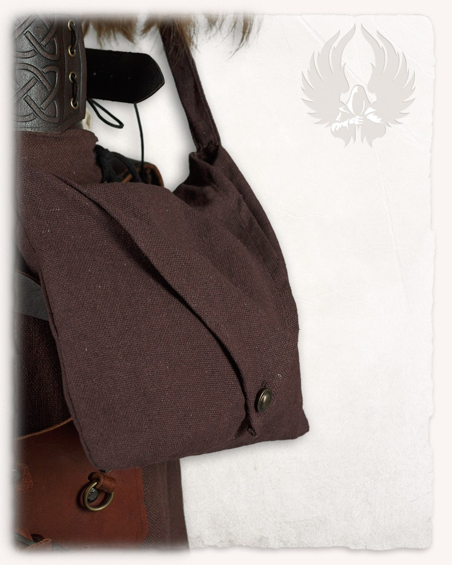 Borsa a tracolla medievale modello Helbig, colore marrone