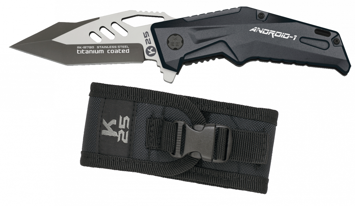 Coltello tattico Android K25 in nero