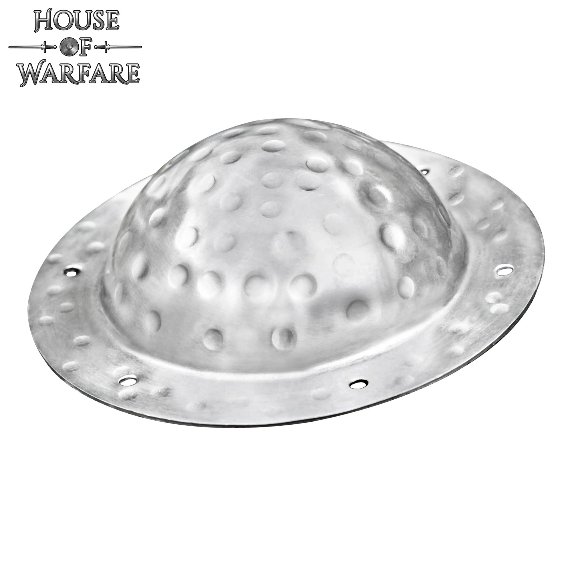 Umbo d'argento per scudi vichinghi in acciaio