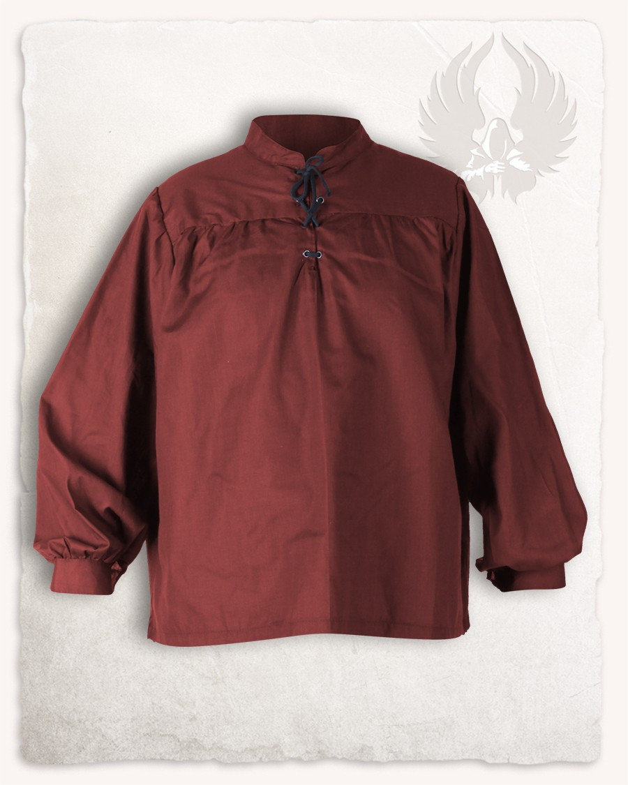 Camicia medievale Roland in Bordeaux, unisex