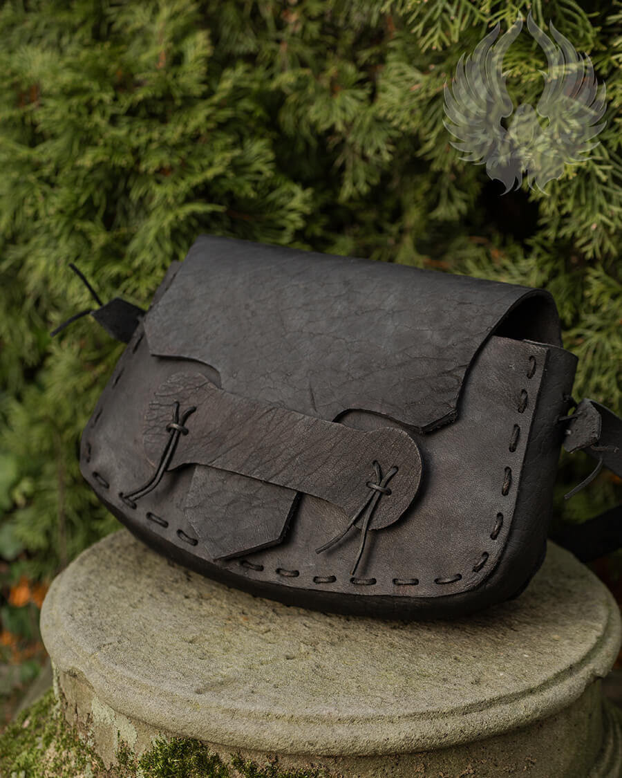 Borsa a tracolla Meera in nero (33x20 cm.)