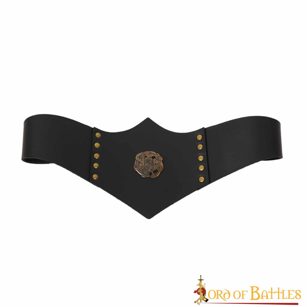 Cintura in pelle Royal Huntress, pelle nera