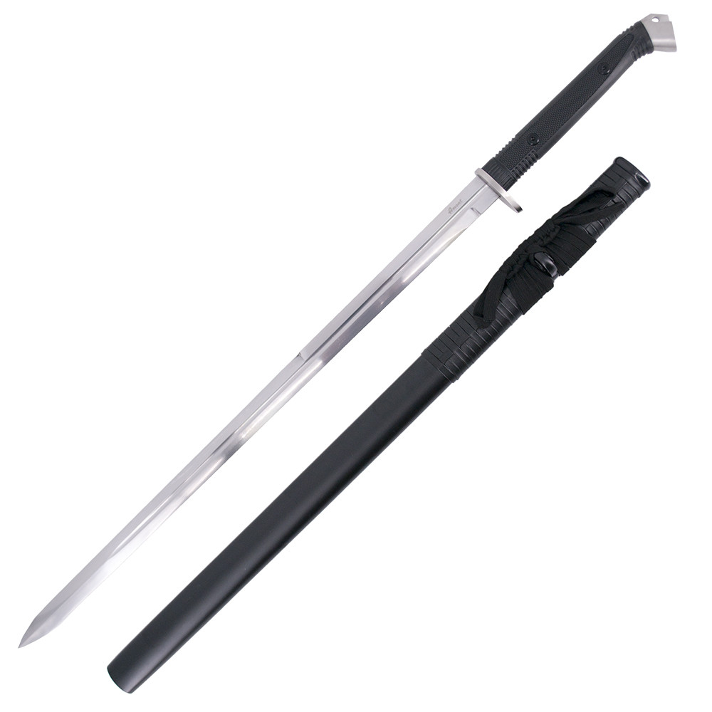 Katana pratica di base con fodero con corde nere