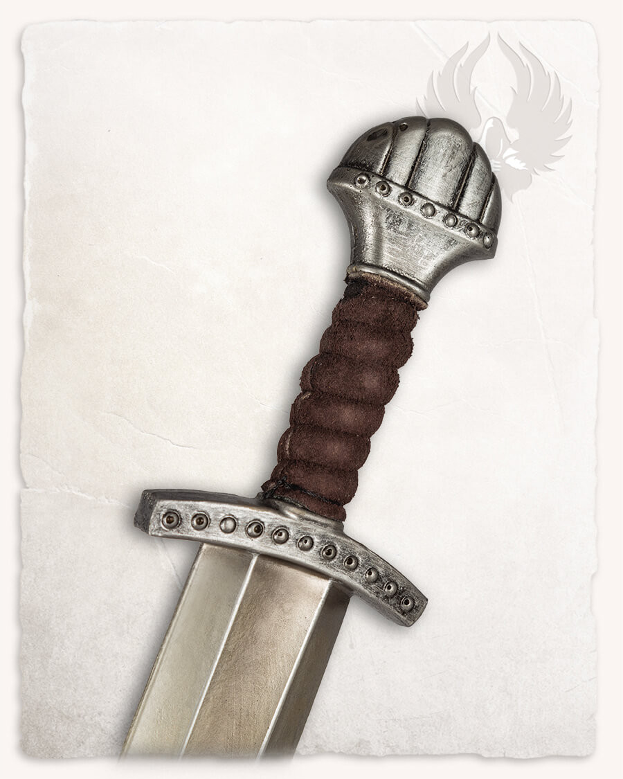 Spada lunga medievale modello LARP Fidas, finitura in acciaio