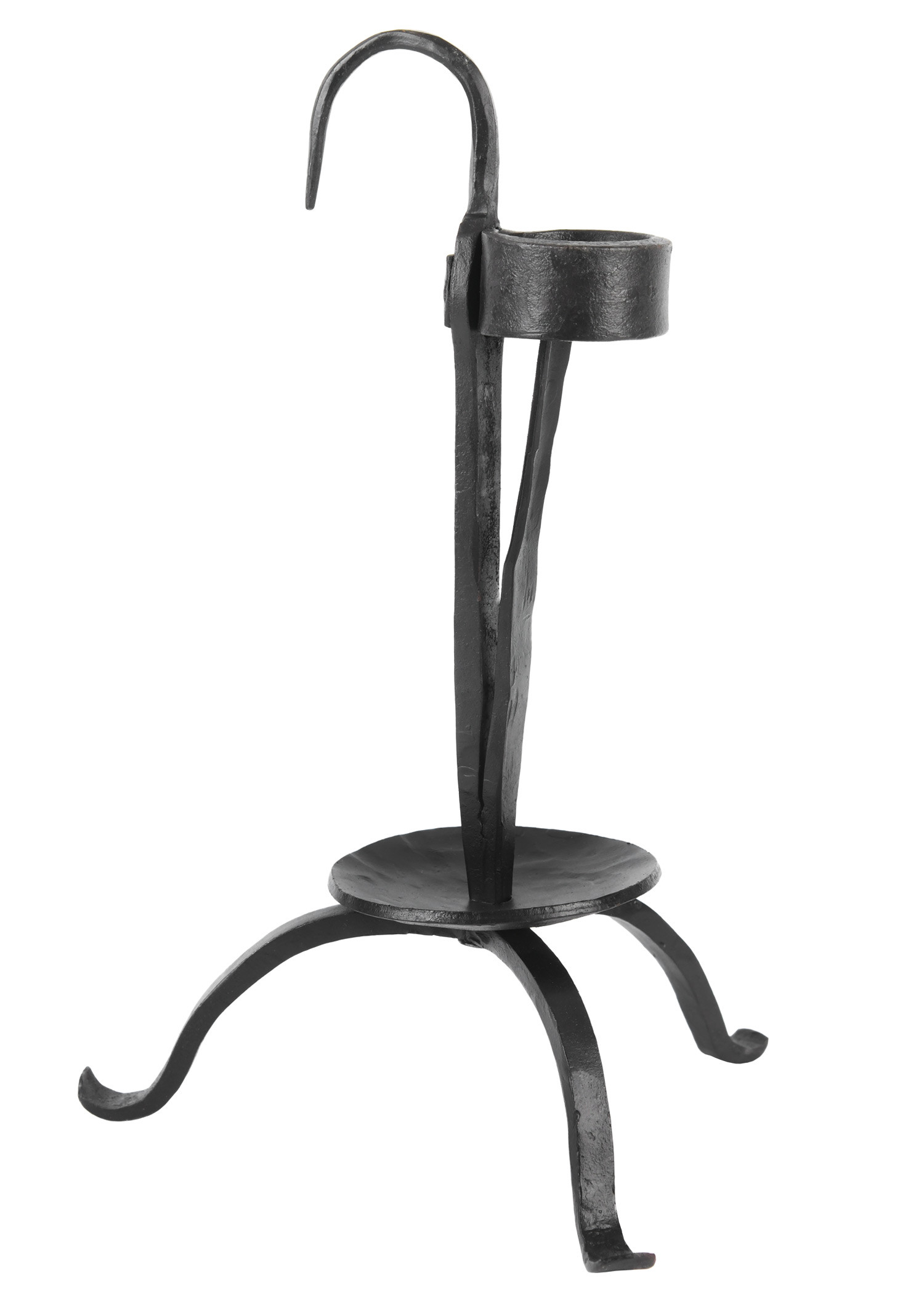 Candelabro da tavolo medievale forgiato a mano (24 cm.)