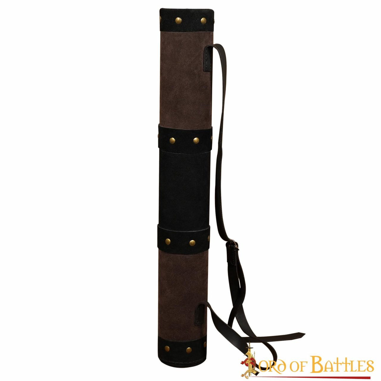 Faretra medievale in pelle, modello fantasy arciere