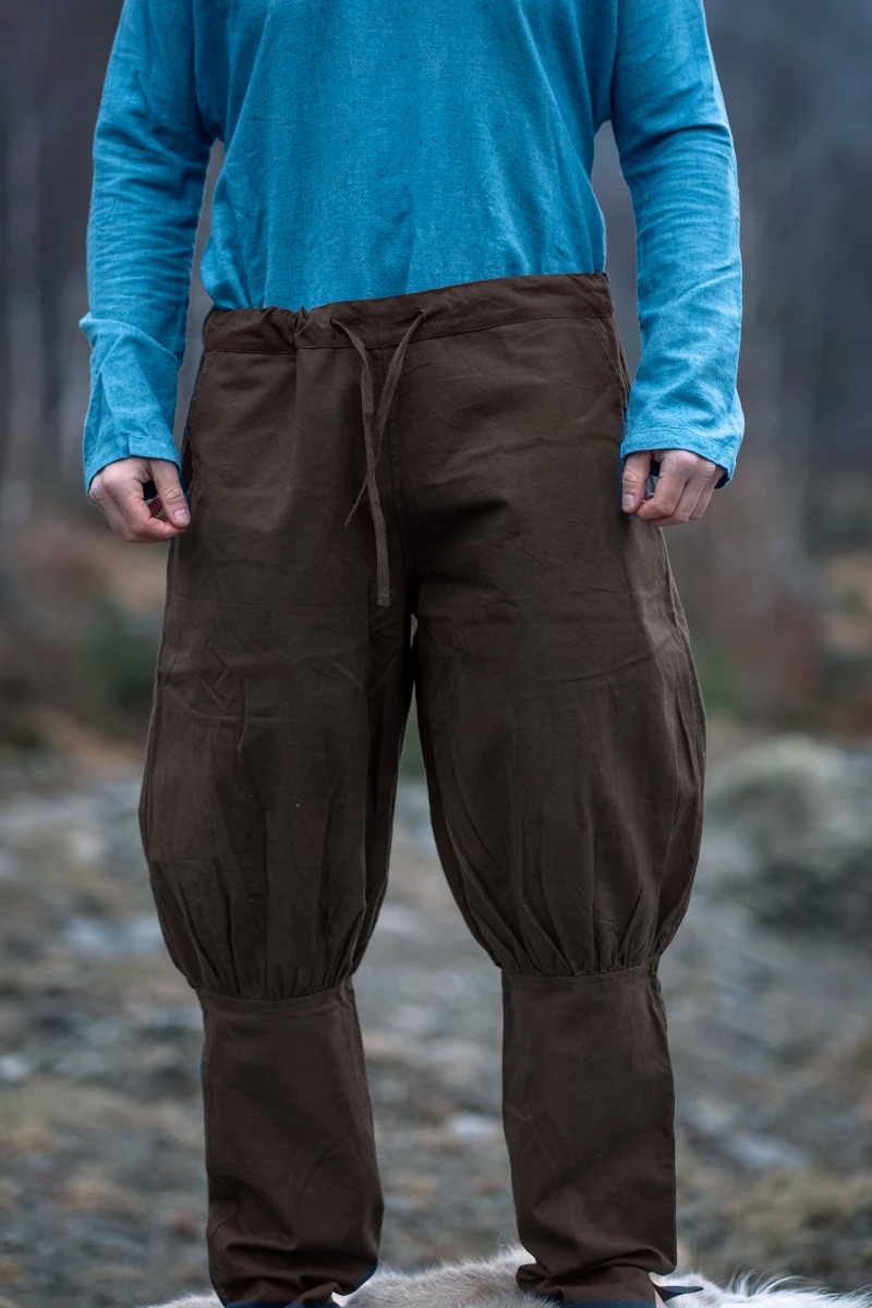 Pantaloni vichinghi da uomo modello Kjell, marroni
