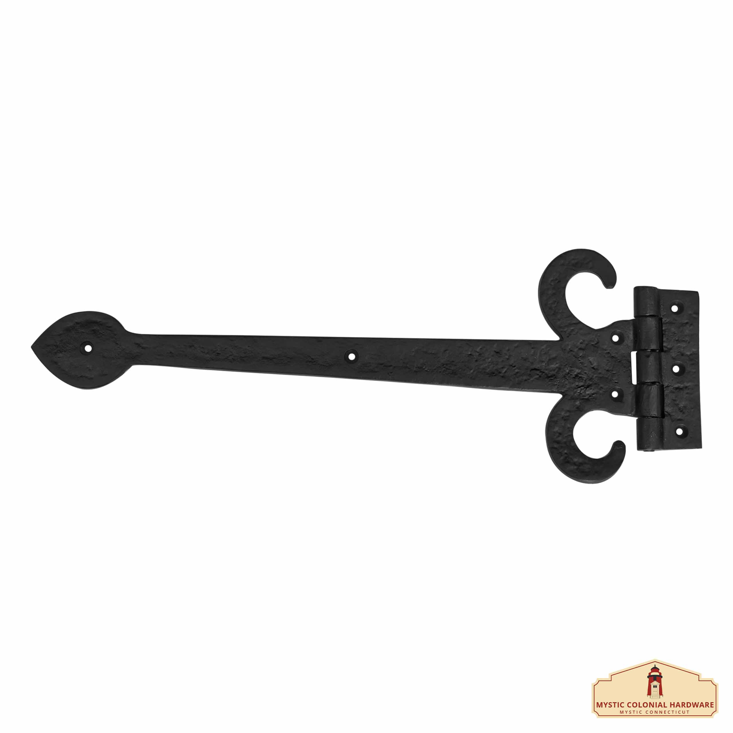 Cerniera medievale per porte in acciaio nero (43 cm.)