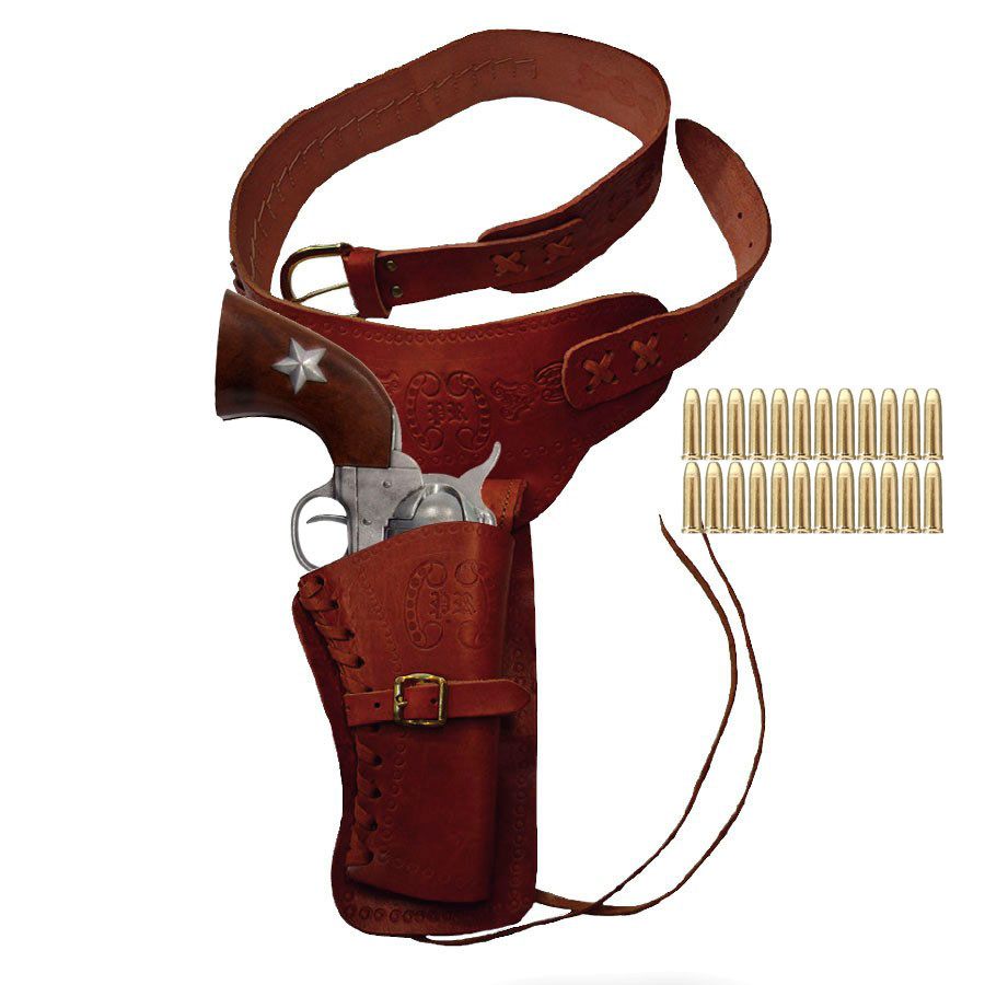 Doc Holliday Pack: Old West: rivoltella, cartucciera e 24 proiettili