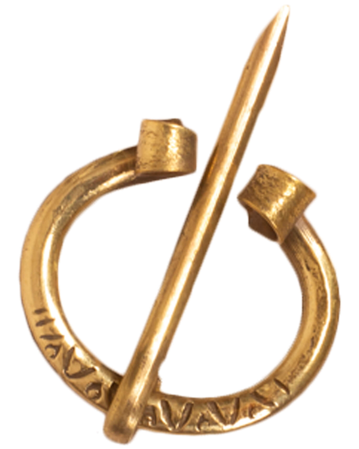 Fibula medievale in ottone modello Sibilla