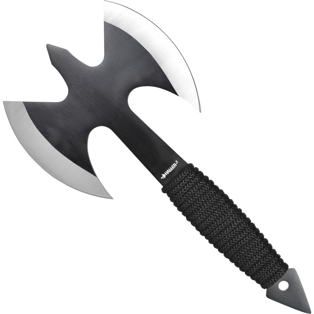 Funzionale ascia bilama con fodero (25,5 cm.)