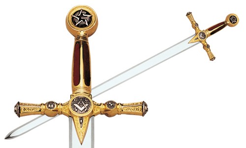 Spada dei Massoni in Oro