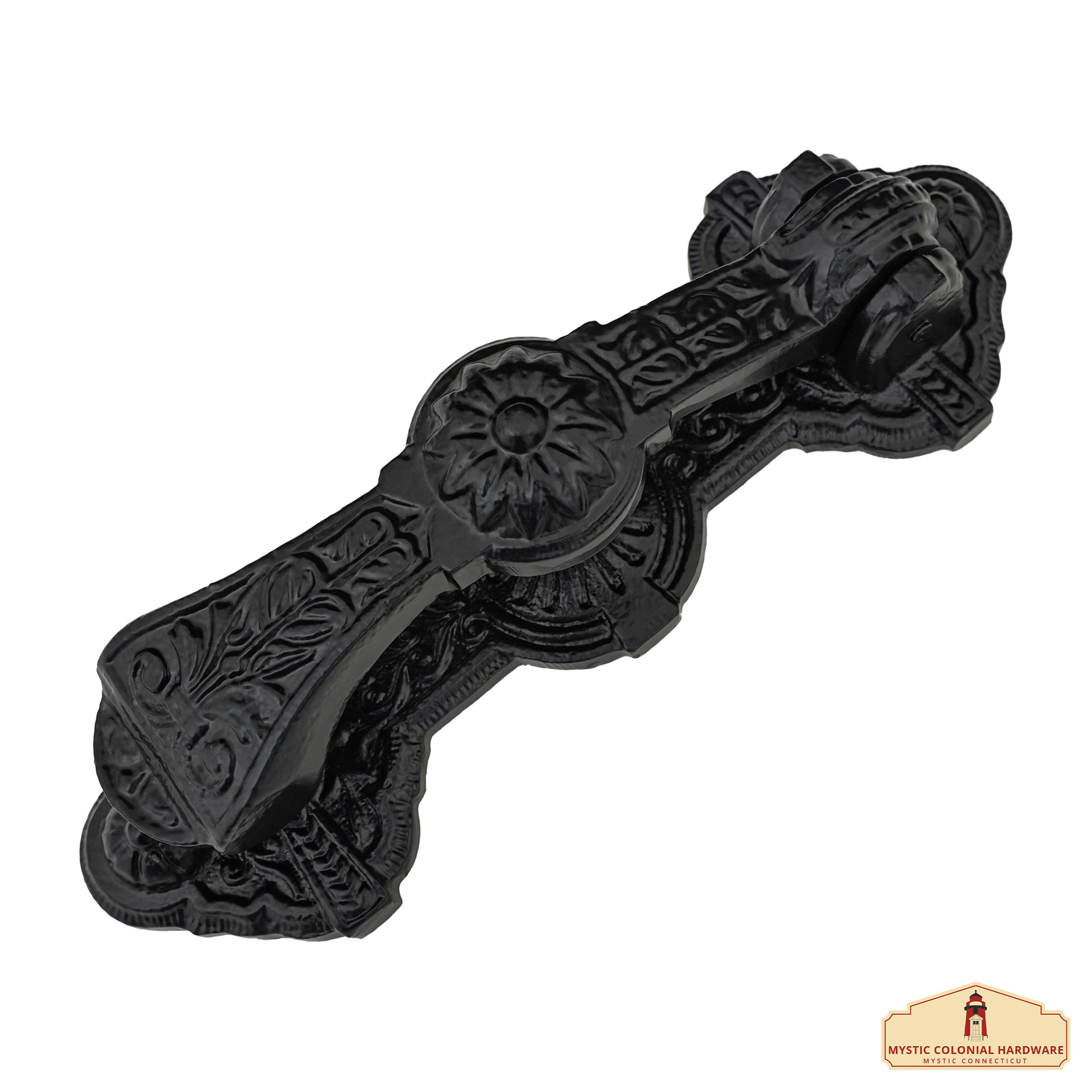 Battente medievale in ferro battuto modello classico (24 cm.)