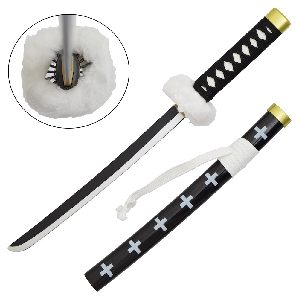 Katana miniatura nera in bambù di Trafalgar Law - One Piece