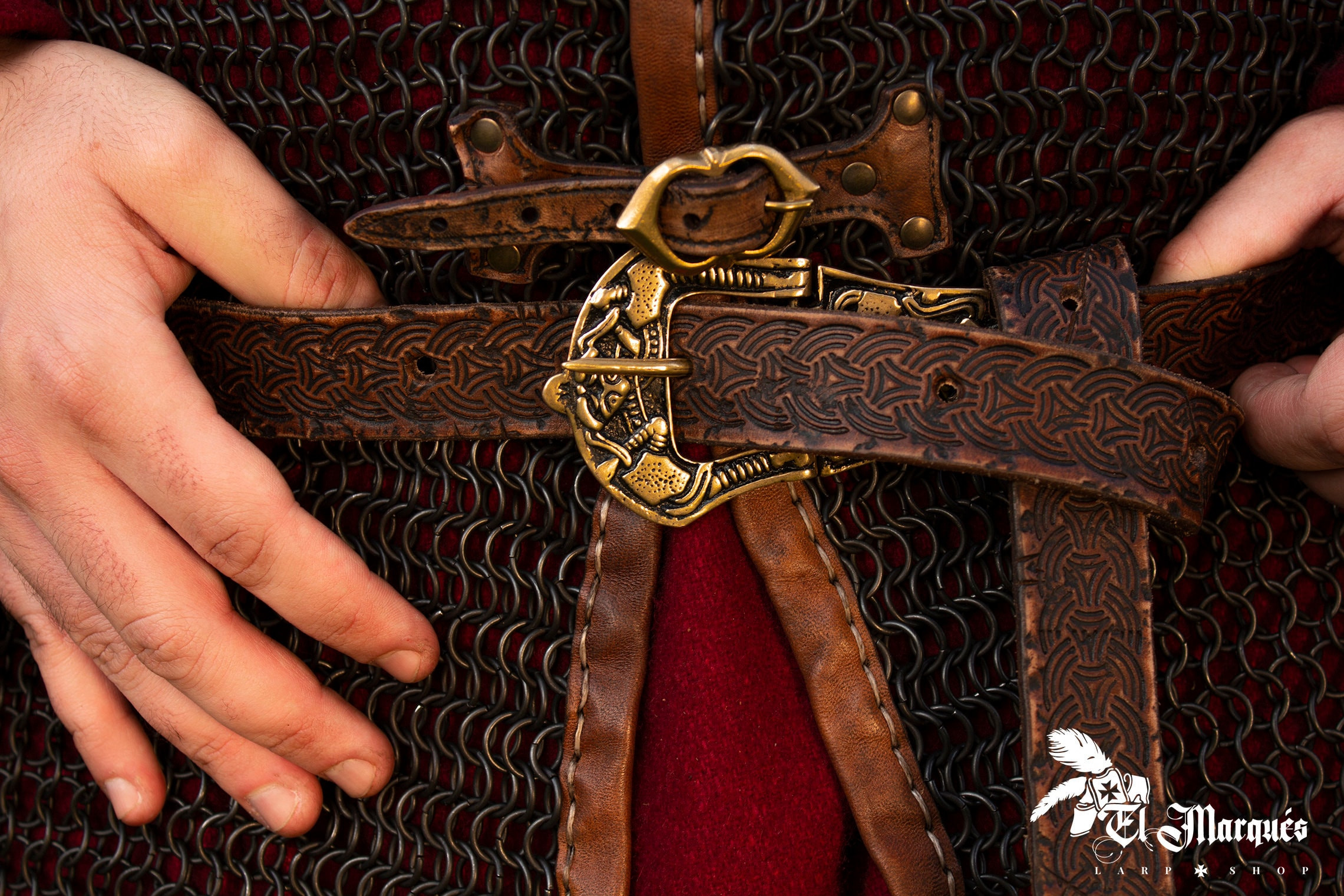 Cintura Celtica doppio nodo in pelle