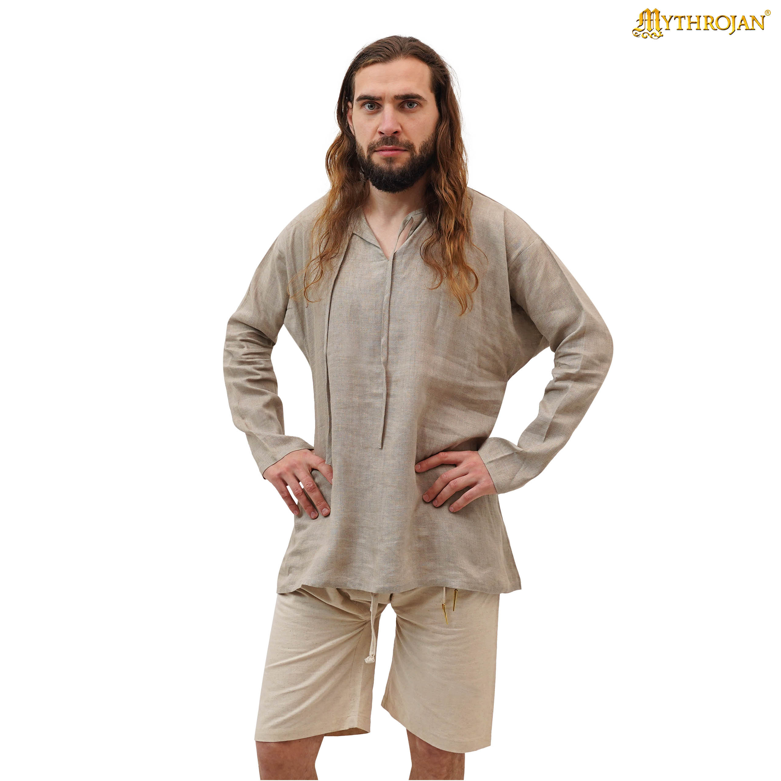 Camicia medieval uomo in lino