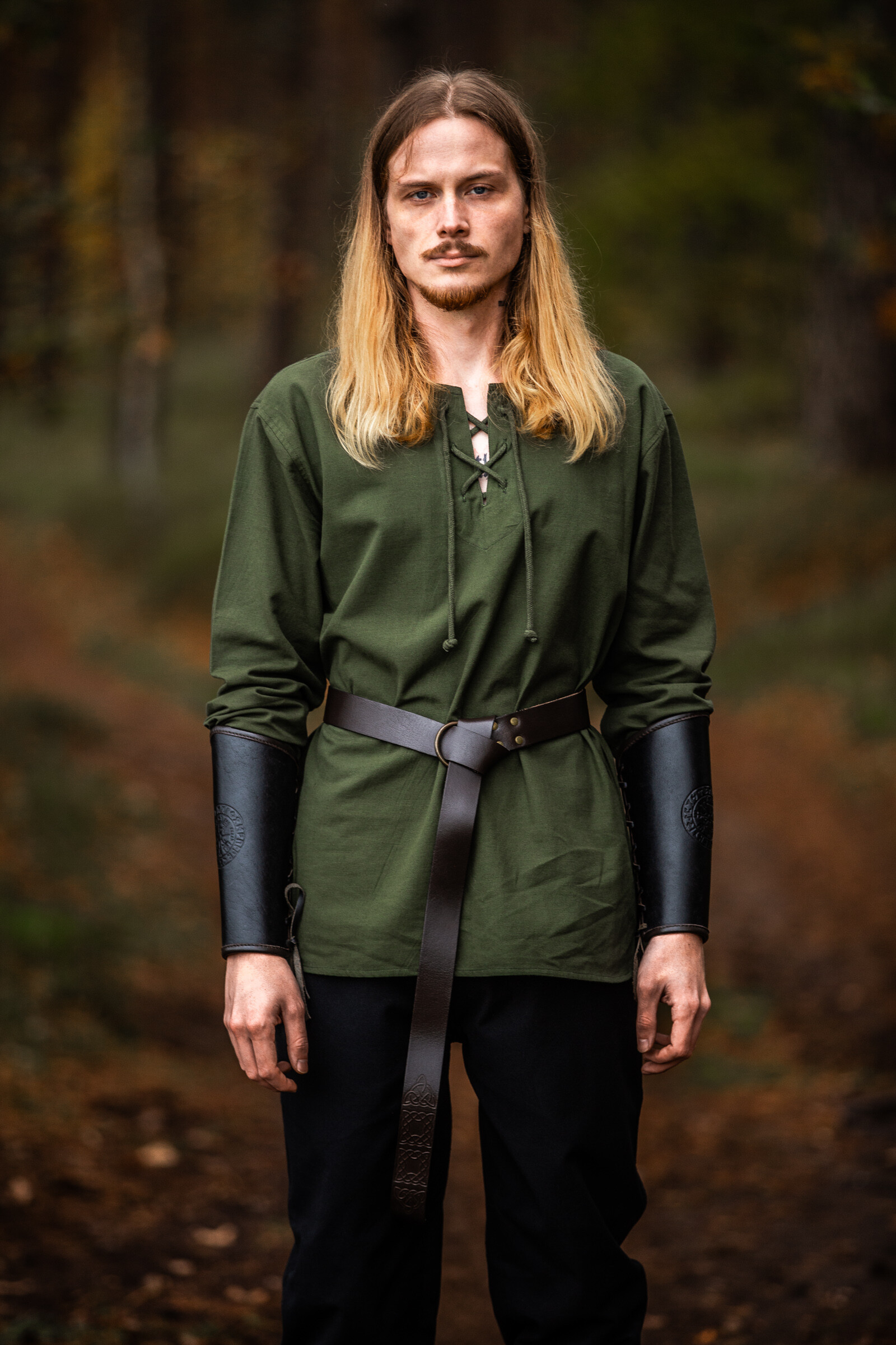 Camicia medieval uomo modello Otto, verde