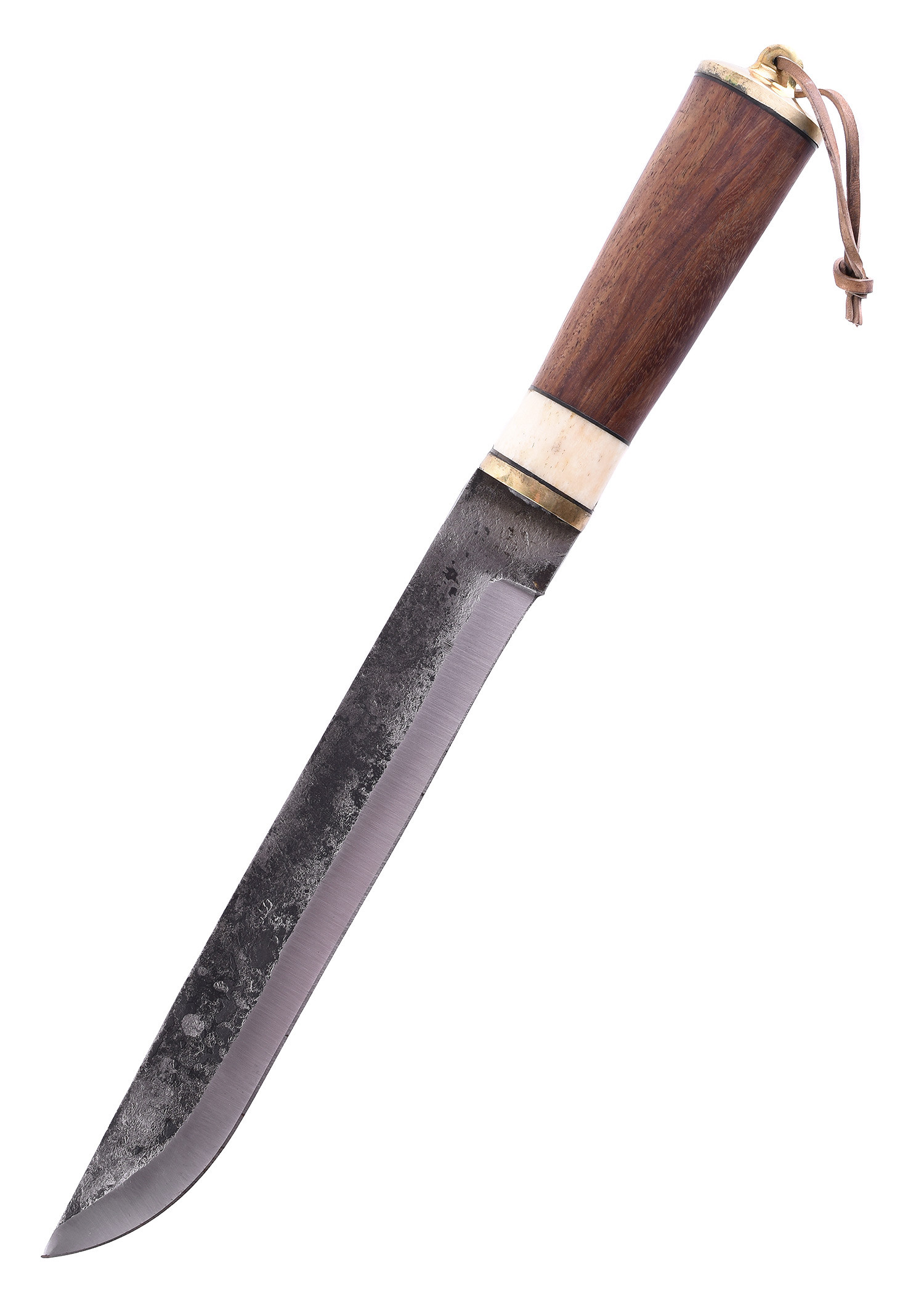 Coltello lungo medievale con fodero in pelle