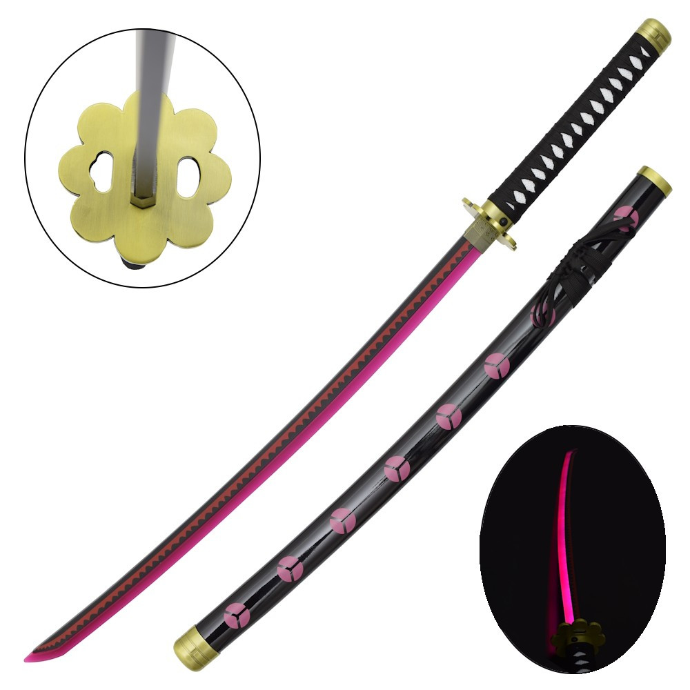 Katana shushui di Roronoa Zoro in bambù con LED