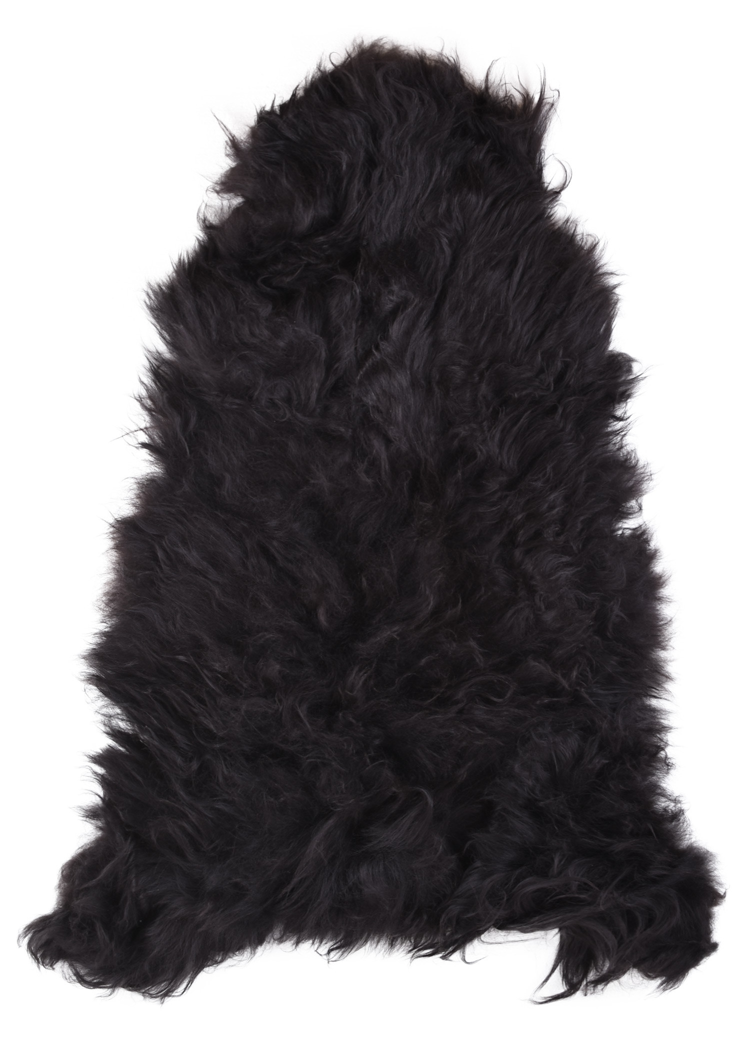 Pelle di pecora nordica nera (110 cm.)