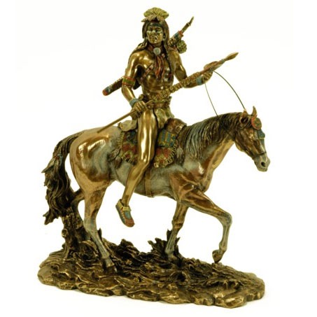 Indiano Sioux figura a cavallo