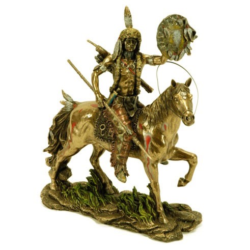 Cheyenne indiano figura a cavallo