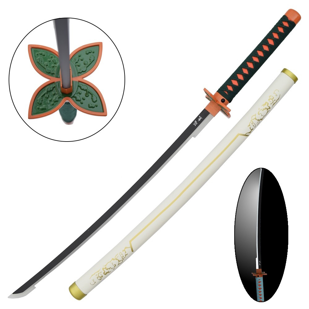 Katana arancione Shinobu Kocho in Bambù con LED