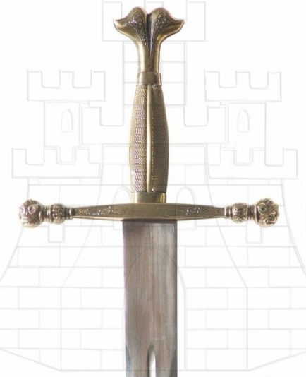 Espada Carlos V puño costillas - Le Crociate e i Templari