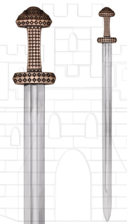 Espada Vikinga isla Eigg acero de alto carbono - Scudi Vichinghi