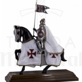 Cavaliere Templare con armatura a cavallo 275x275 - Cuscini con motivi medievali e templari