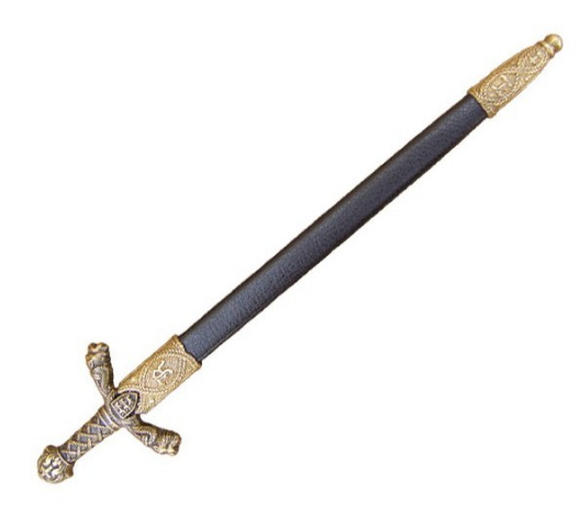 Abrecartas espada Ricardo Corazon de Leon con funda - Miniature di Spade Storiche