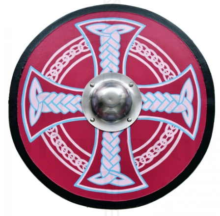 Scudo Vichingo Dipinto Con Croce Celtica - Gli scudi celtici