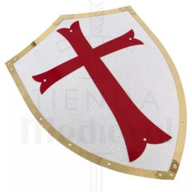Scudo Templare Bordi Dorati 275x275 - Elmi greci e spartani