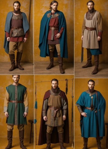 VESTIDOS MEDIEVALES HOMBRES - Costumi Medievali: Storia e Tradizione nella Moda Antica
