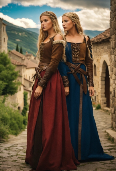 VESTIDOS MEDIEVALES MUJERES - Costumi Medievali: Storia e Tradizione nella Moda Antica