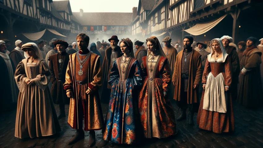 trajes medievales1 850x478 - Costumes médiévaux : Histoire et tradition dans la mode ancienne