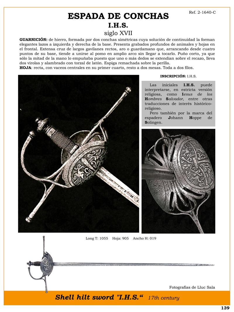espada de conchas i h s siglo xvii jpg 1741086625 1741108265 - Spada Di Conchiglie I.H.S.: Un Gioiello Storico Del XVII Secolo