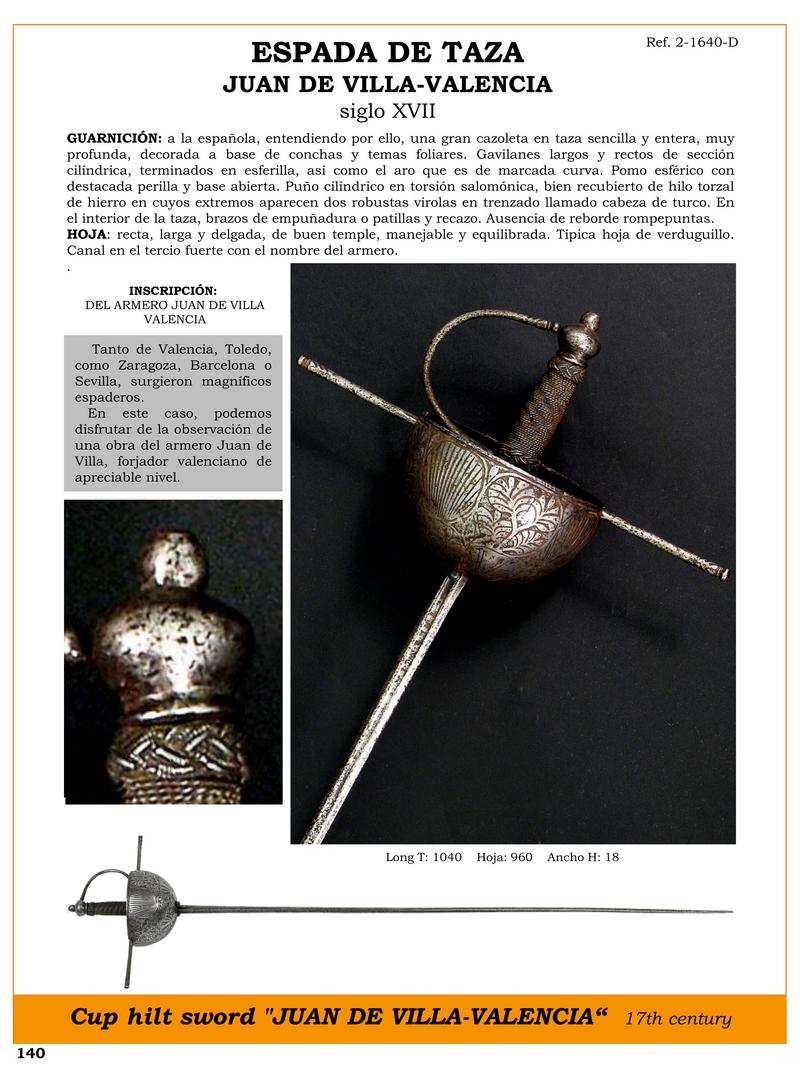 espada de taza juan de villa valencia siglo xvii jpg 1741108214 1741151410 - Spada a Coppa Juan De Villa: Arte e Maestria del XVII secolo