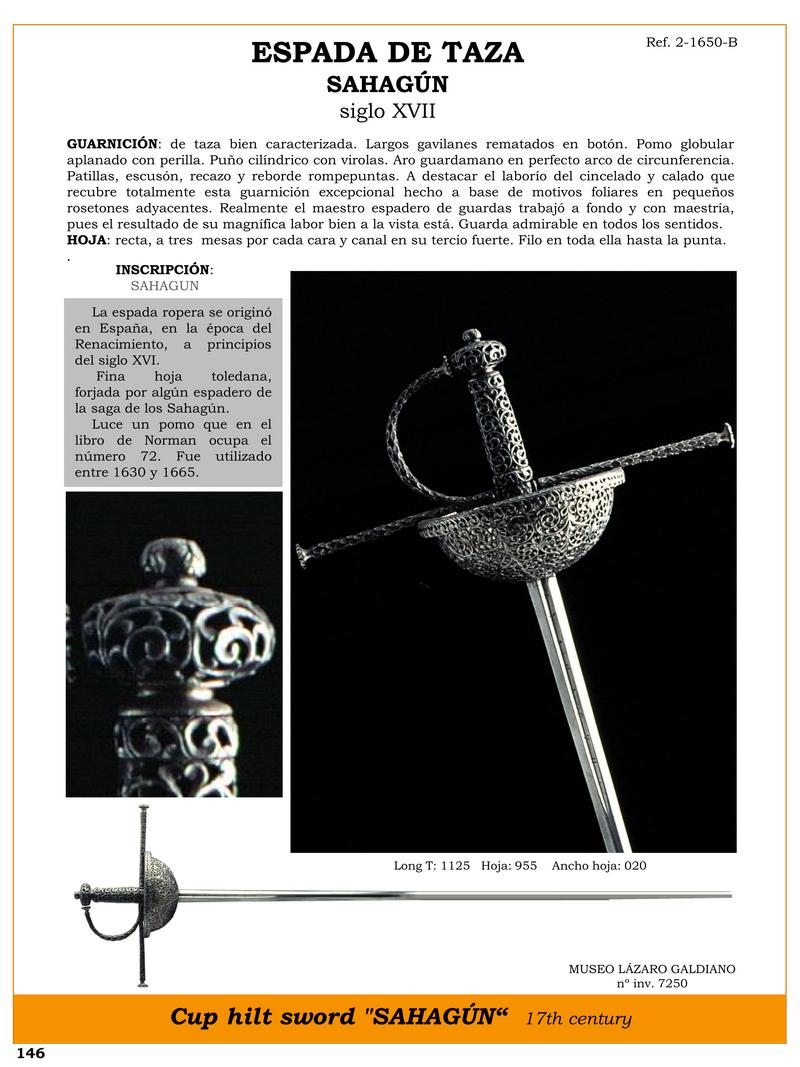 espada de taza sahagn siglo xvii jpg 1741237766 1741259634 - Spada Da Tazza Sahagún: Gioielli Del XVII Secolo Per Collezionisti
