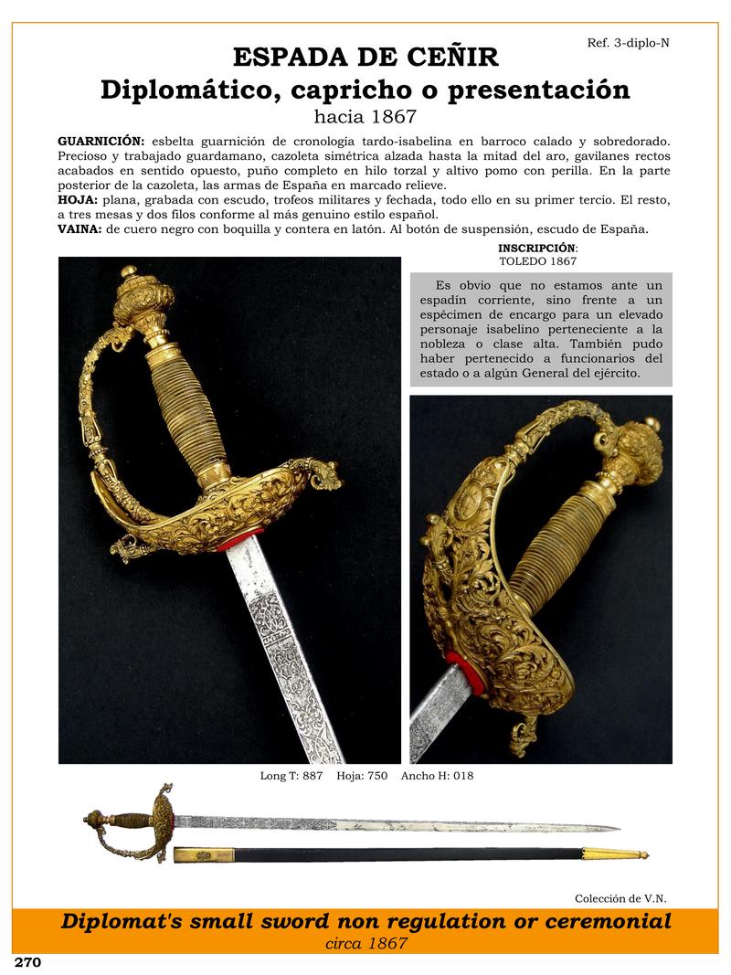 espada de ceir jpg 1743786575 1743808279 - Spada Da Ceñir Isabelina: Eleganza Ed Esclusività Nel 1867