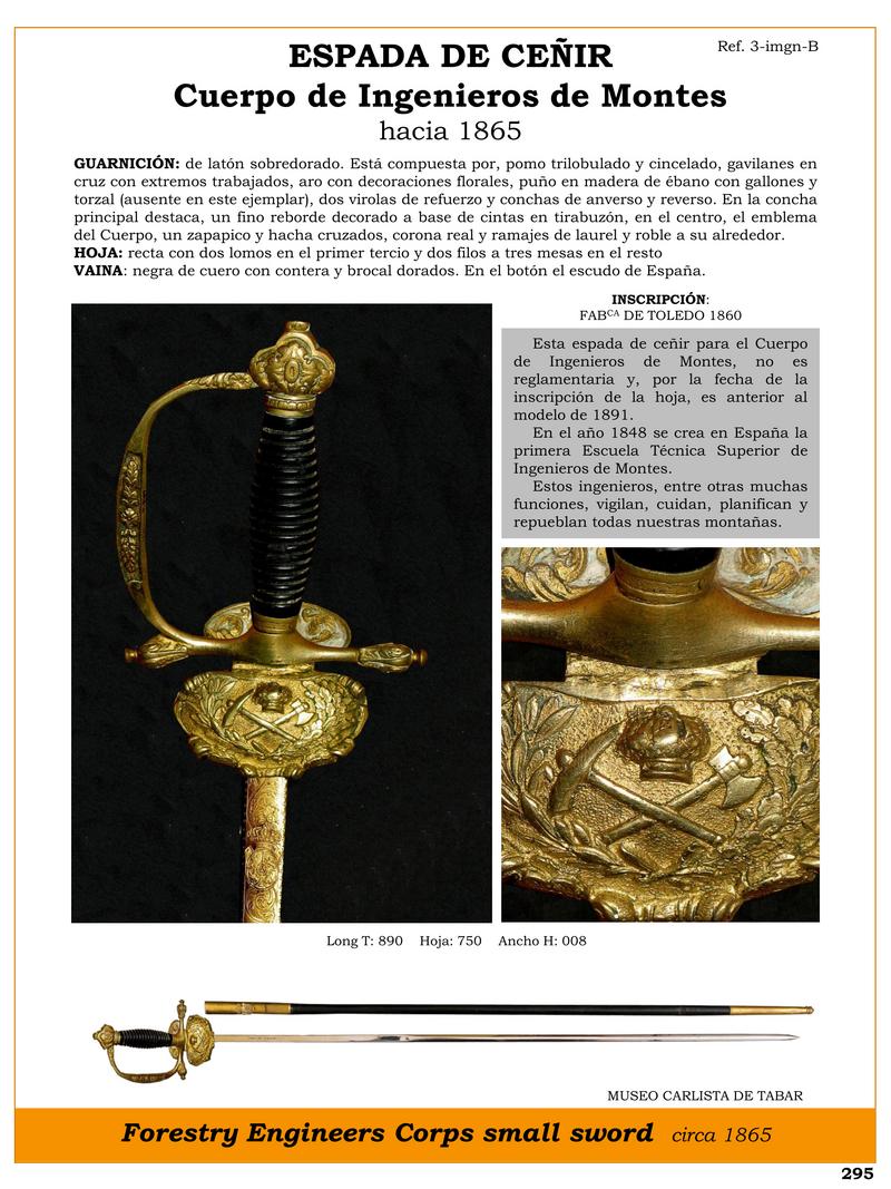 espada de ceir jpg 1744304992 1744326653 - Spada di Ceñir del Corpo degli Ingegneri Forestali