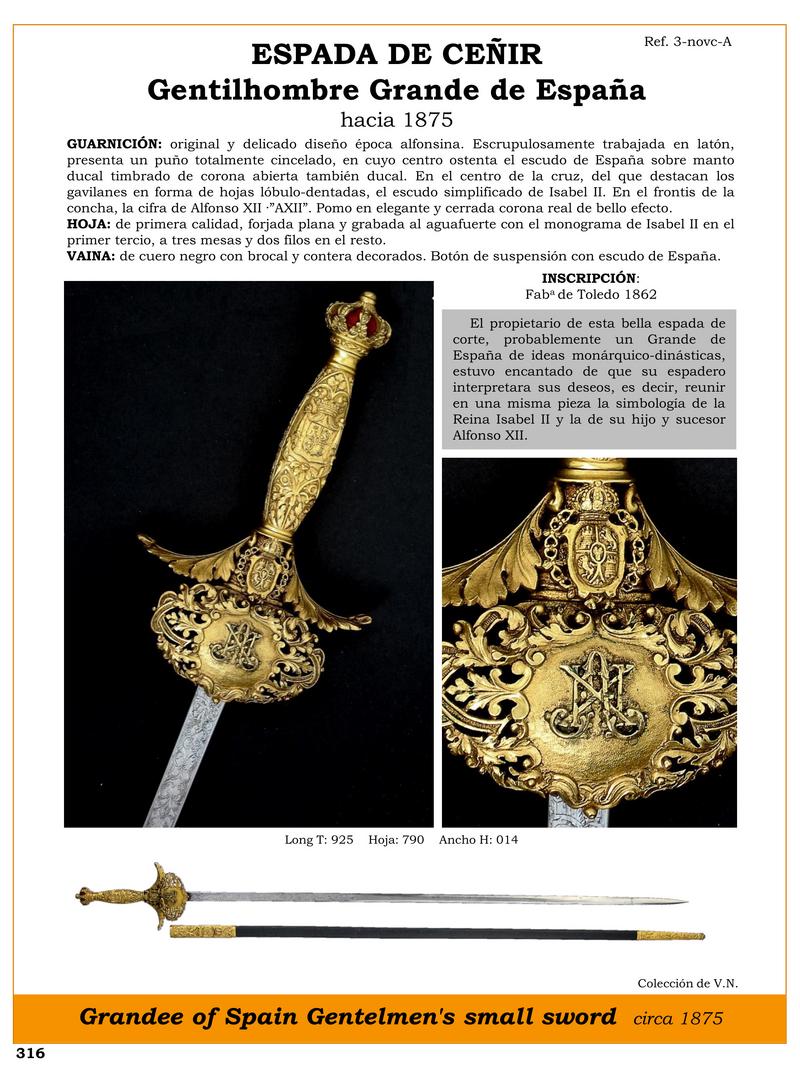 espada de ceir jpg 1744693762 1744722803 - Spada Da Cingere: L'Eleganza Di Un Grande Di Spagna